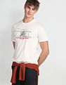 Flying Machine Graphic Print Cotton T-Shirt