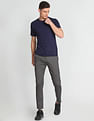 Flying Machine Twill Geometric Print Trousers