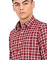 Arrow Sports Spread Collar Check Shirt