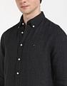 Tommy Hilfiger Solid Regular-Fit Linen Shirt