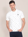 U.S. Polo Assn. Monogram Print Cotton Polo Shirt