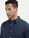 Tommy Hilfiger Brushed Geometric Print Slim Fit Shirt