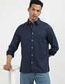 Tommy Hilfiger Brushed Geometric Print Slim Fit Shirt