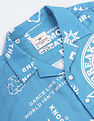 Flying Machine Graphic Print Oversized Shirt