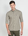 Arrow Sports Tennis Club Micro Check Casual Shirt