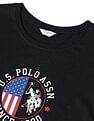 U.S. Polo Assn. Women Regular Fit Brand Printed T-Shirt