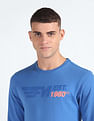 Flying Machine Brand Print Crew Neck Sweatshirt