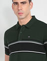 Arrow Sports Colour Block Cotton Polo Shirt