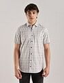 Calvin Klein Checks Slim-Fit Twill Woven Shirt