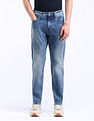 Flying Machine Slash Slim Tapered Stone Wash Jeans