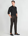 Arrow Jackson Super Slim Fit Dobby Formal Trousers
