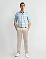 U.S. Polo Assn. Denim Co. Windowpane Checked Slim Fit Shirt