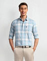 U.S. Polo Assn. Denim Co. Windowpane Checked Slim Fit Shirt
