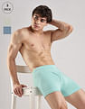 Calvin Klein Underwear Multi-Coloured Solid Low Rise Trunk - Pack Of 3