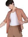 Flying Machine Vertical Stripe Cotton Shirt