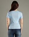 Tommy Hilfiger Solid Slim Fit Cotton T-Shirt