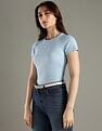 Tommy Hilfiger Solid Slim Fit Cotton T-Shirt