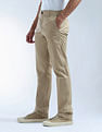 Flying Machine Mid Rise F-Jango Straight Fit Twill Trousers