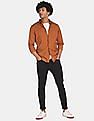 Calvin Klein Men Rust Slim Fit Solid Casual Shirt