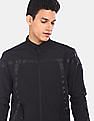 Flying Machine Tonal Tape Solid Bomber Jacket