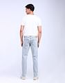 Flying Machine Slash Slim Tapered Bleached Jeans