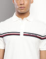 Tommy Hilfiger Transitional Cotton Brand Stripe Polo Shirt