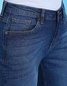 Flying Machine Women Mid Rise Bootcut Style Stone Wash Jeans