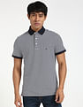 Tommy Hilfiger Striped Slim-Fit Cotton Polo Shirt