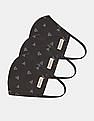 Flying Machine Unisex Adults Triple Layer Anti Viral Face Mask - Pack Of 3
