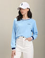 U.S. Polo Assn. Women Crew Neck Raglan Sleeve Sweatshirt
