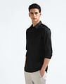 Flying Machine Sateen Cotton Slim Fit Shirt