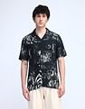 Flying Machine Printed Regular Fit Twill Shirt