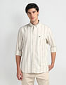 Arrow Sports Vertical Stripe Oxford Shirt