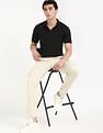 Calvin Klein Jeans Solid Slim Fit Cotton Polo Shirt