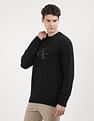 Calvin Klein Jeans Chenille Monologo Logo Sweater