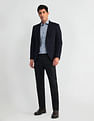 Arrow Manhattan Slim Fit Patterned Dobby Shirt
