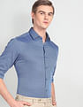 Arrow Patterned Dobby Cotton Formal Shirt