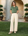 U.S. Polo Assn. Women Tipped Collar Boxy Fit Polo Shirt