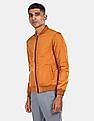 Flying Machine Stand Collar Zip Up Reversible Bomber Jacket