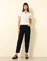 U.S. Polo Assn. Women High Rise Carrot Fit Cargo Jeans