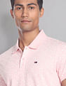 AD by Arvind Geometric Print COOL-IT Real Deal Polo Shirt