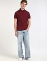 Tommy Hilfiger Solid Regular-Fit Cotton Polo T-Shirt