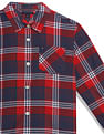 Tommy Hilfiger Kids Boys Plaid Twill Shirt