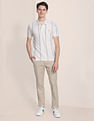 U.S. Polo Assn. Vertical Stripe Birdseye Polo Shirt