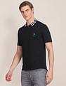 U.S. Polo Assn. Branded Collar Slim Fit Polo Shirt