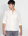 Flying Machine Vertical Stripe Slim Fit Shirt
