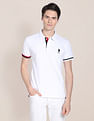 U.S. Polo Assn. Striped Hem Stretch Polo Shirt