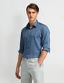 Arrow Newyork Manhattan Slim Fit Vertical Striped Shirt