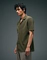 Flying Machine Cuban Collar Knitted Shirt