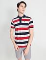 Arrow Sports Horizontal Striped Polo Shirt